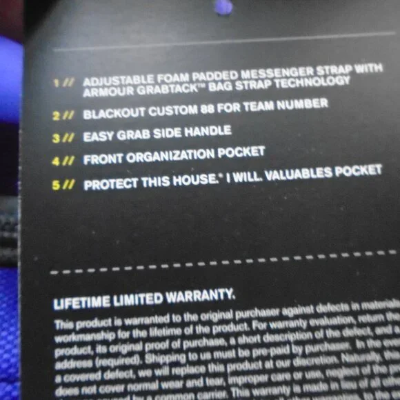 Unisex Purple Victory Small Team Duffel Bag NWT - Picture 6 of 6